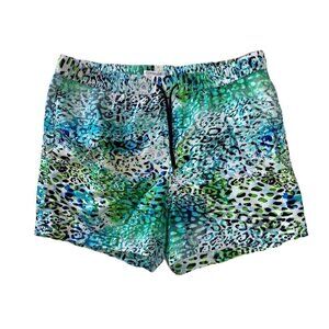 $160 NEW T. Christopher Men's Swim Trunks Animal Print Polyester/Spandex-LT3001